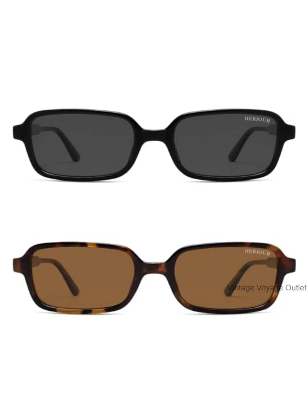 Polarized Rectangle Sunglasses 99% UV Protection Ultra Light